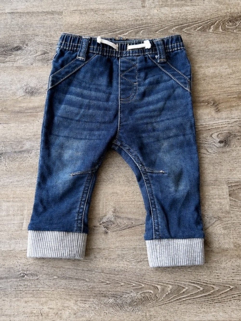 Cat & Jack Baby Pull On Jeggings Jeans 3-6M Denim Stretch Pants Blue